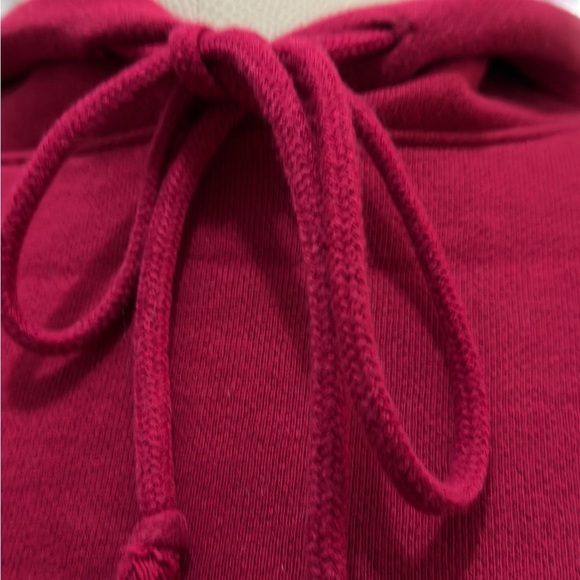 233 PINK Victoria's Secret |EUC Women's Red and White Cropped Hoodie (size XS/S) - Picture 9 of 15